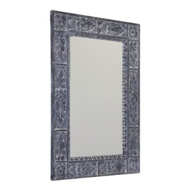 Miroir UBUD avec cadre, 70x100cm, gris