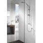 Trousse de douche TILA avec plat de savon, porte coulissante, douche 1500mm, chrome