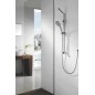 Trousse de douche TILA avec plat de savon, porte coulissante, douche 1500mm, chrome