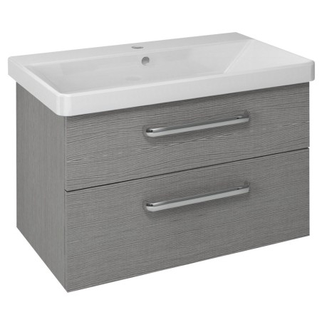 THEIA 2 Drawer Vanity Unité 75,6x50x44,2cm, chêne argenté