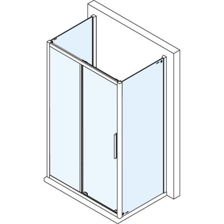 LUCIS LINE screnn trois côtés 1100x800x800mm L/R variante