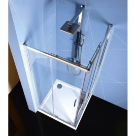 EASY Enveloppe de douche rectangulaire 900x800mm, verre clair