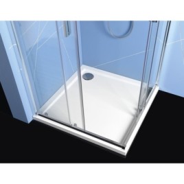 EASY Enveloppe de douche rectangulaire 900x800mm, verre clair