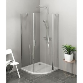 ZOOM Quadrant Shower Enclosure 900x900mm, verre clair, droite