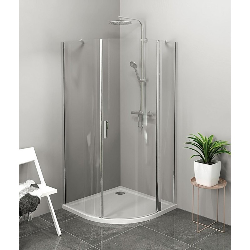 ZOOM Quadrant Shower Enclosure 900x900mm, verre clair, droite ZOOM Quadrant Shower Enclosure 900x900mm, verre clair, droite