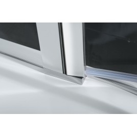 ZOOM Quadrant Vitrine 900x900mm, verre clair, gauche