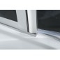 ZOOM Quadrant Vitrine 900x900mm, verre clair, gauche