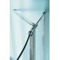 ZOOM Quadrant Vitrine 900x900mm, verre clair, gauche