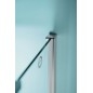 ZOOM Quadrant Vitrine 900x900mm, verre clair, gauche