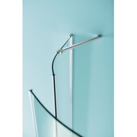 ZOOM Quadrant Vitrine 900x900mm, verre clair, gauche