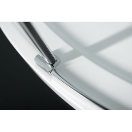 ZOOM Quadrant Vitrine 900x900mm, verre clair, gauche