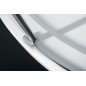 ZOOM Quadrant Vitrine 900x900mm, verre clair, gauche