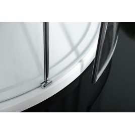 ZOOM Quadrant Vitrine 900x900mm, verre clair, gauche