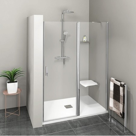 ZOOM Porte douche 1200mm, verre clair