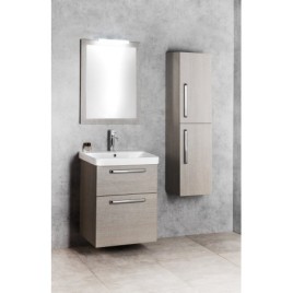 THEIA 2 Drawer Vanity Unit 46,4x70x44,2cm, Pine Rustic
