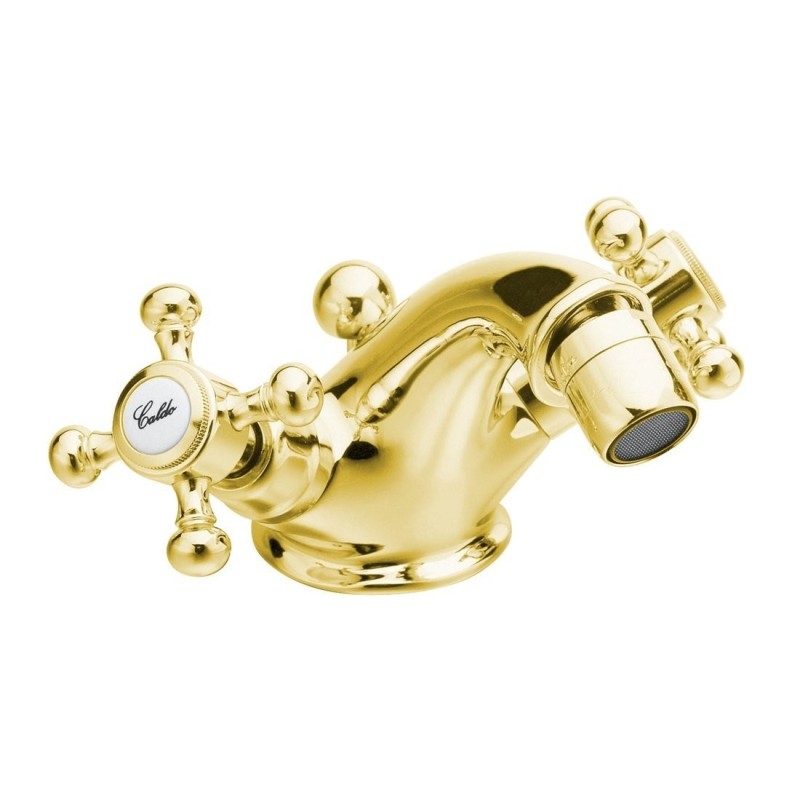 ANTEA Bidet Mixer Tap avec Pop Up Waste, or
