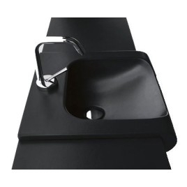 INKA Ceramic Washbasin 60x40cm, noir mat