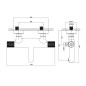 Cersanit Zen - Mitigeur thermostatique de baignoire, chrome S951-563