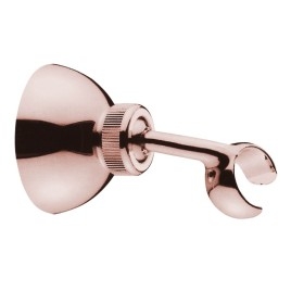 Bras de douche réglable / or rose