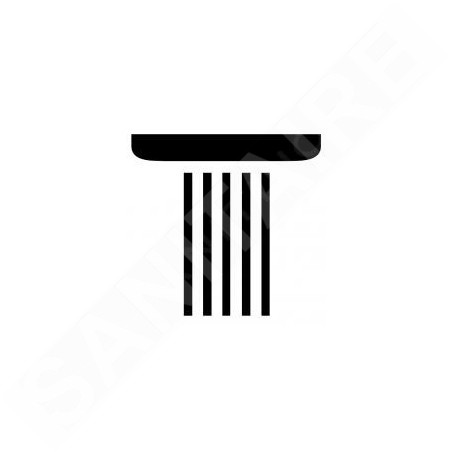 Hansgrohe Accessoires - Bouton de jet Rain, grand, noir 92571610