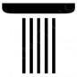 Hansgrohe Accessoires - Bouton de jet Rain, grand, noir 92571610