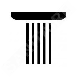 Hansgrohe Accessoires - Bouton de jet Rain, grand, blanc 92571450