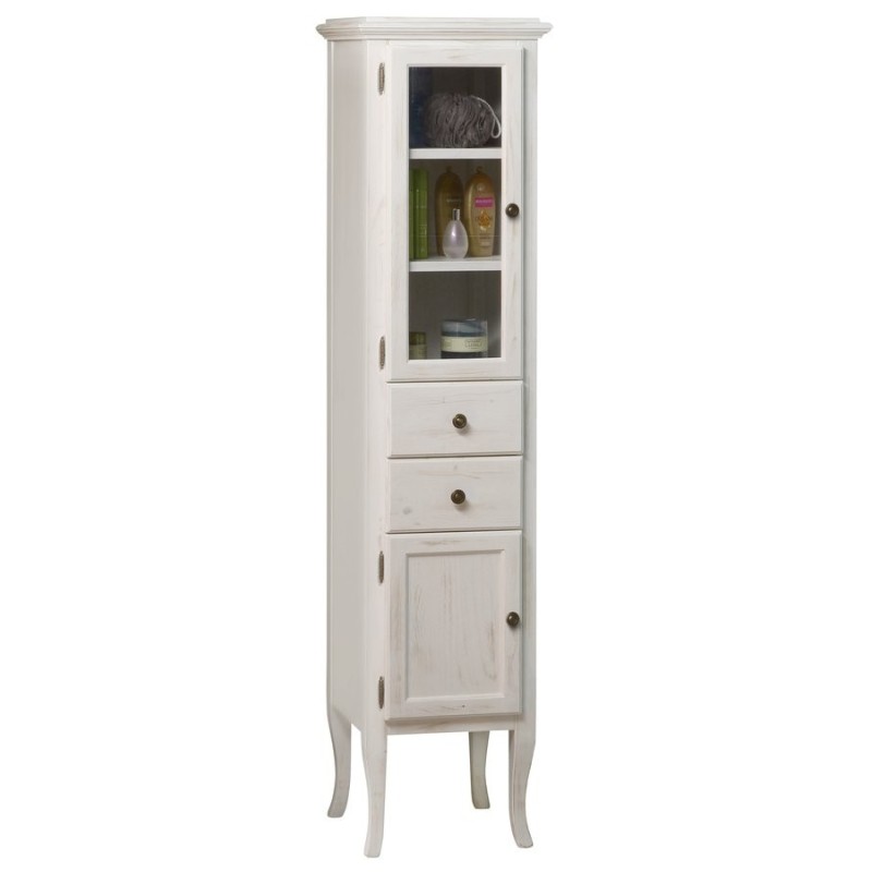 RETRO Unité de rangement 40x170x36cm, blanc gauche/ancien