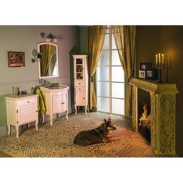 RETRO Unité de rangement 40x170x36cm, blanc gauche/ancien