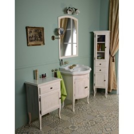 RETRO Unité de rangement 40x170x36cm, blanc gauche/ancien