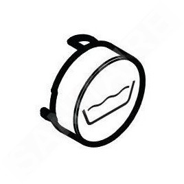 Hansgrohe Accessoires - Bouton de vidange de baignoire, noir 92577610