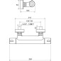 Ravak Termo - Mitigeur thermostatique de douche 300, TE 033.00/150, chromé X070096