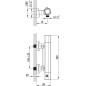 Ravak 10° - Mitigeur thermostatique de douche TD 033.00/150, chrome X070102 Ravak 10° - Mitigeur thermostatique de douche TD 033.00/150, chrome X070102
