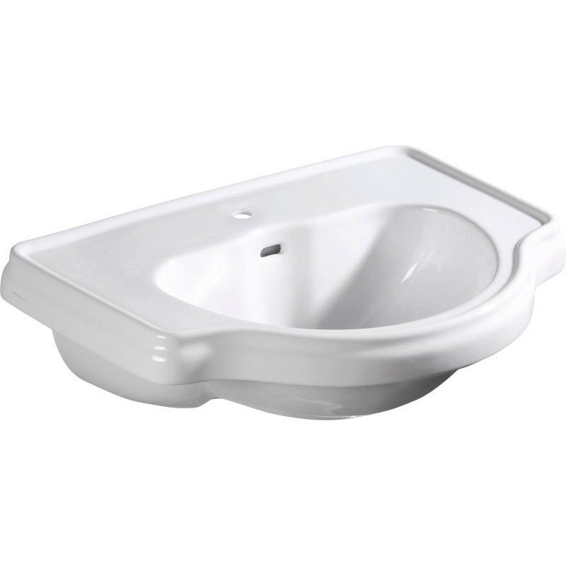 RETRO Lave-vaisselle en céramique semi-requise 62x45,5cm, blanc