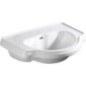 RETRO Lave-vaisselle en céramique semi-requise 62x45,5cm, blanc