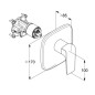 Kludi Ameo - Mitigeur de douche encastré, chrome 416550575