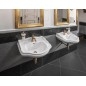 RETRO Ceramic Washbasin 56x46,5cm, blanc