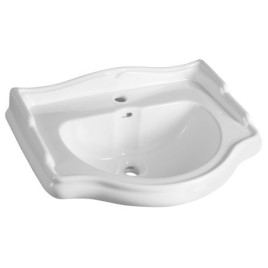 RETRO Ceramic Washbasin 69x52cm, blanc