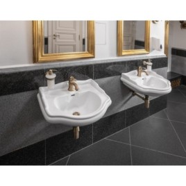 RETRO Ceramic Washbasin 69x52cm, blanc