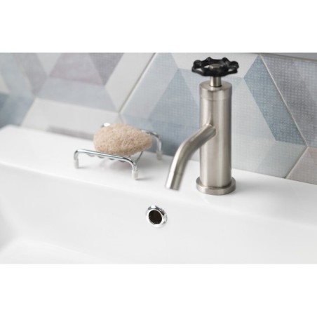 Housse de débordement de lavabo Ø 30mm, chrome