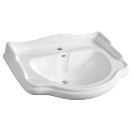 RETRO Ceramic Washbasin 73x54cm, blanc