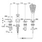 Kludi Ameo - Mitigeur de baignoire, 4 trous, chrome 414240575 Kludi Ameo - Mitigeur de baignoire, 4 trous, chrome 414240575