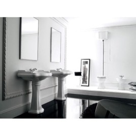 RETRO Ceramic Washbasin 73x54cm, blanc