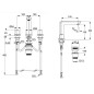 Kludi Ameo - Mitigeur de lavabo, installation 3 trous, chrome 413930530