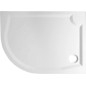 RIVA Quadrant Cultured Marble Shower Tray, 100x80cm, droite