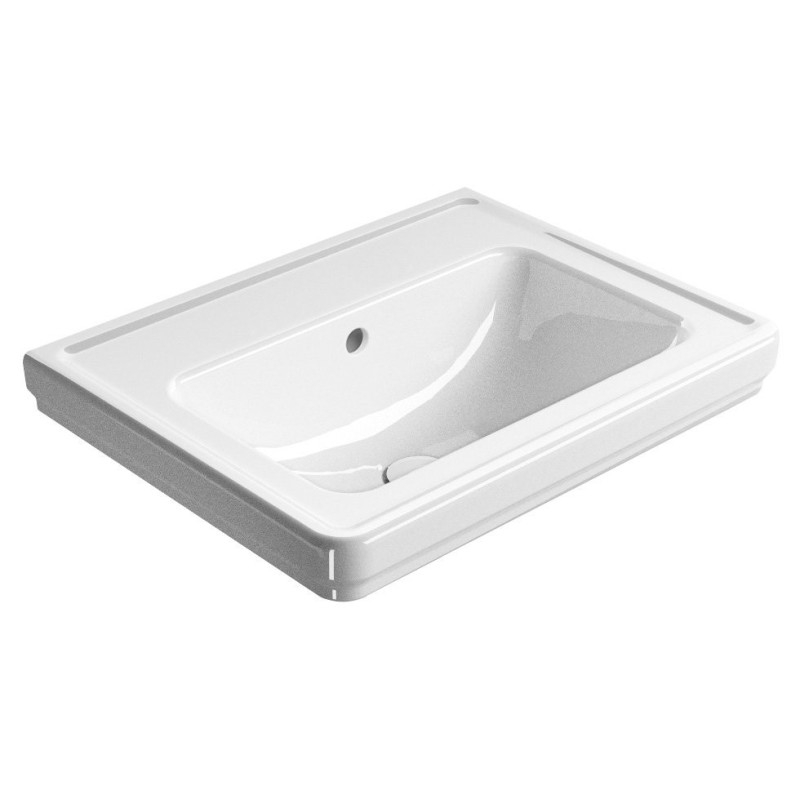 CLASSIC lavabo en céramique 60x46cm, pas de trou de robinet, blanc ExtraGlaze CLASSIC lavabo en céramique 60x46cm, pas de trou de robinet, blanc ExtraGlaze