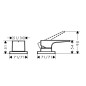 Hansgrohe Metropol - Mitigeur à 2 trous encastré pour bord de baignoire, chrome 32548000