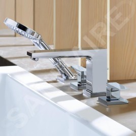 Hansgrohe Metropol - Mitigeur au bord de baignoire, installation à 4 trous, chrome 32552000
