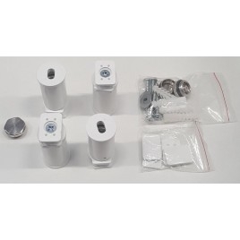 Kit de montage JALOUSI, 4pcs de supports, blanc