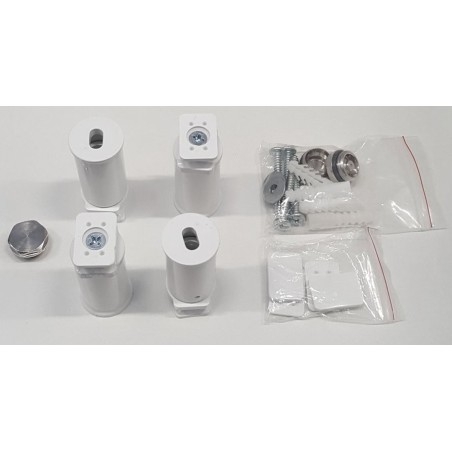 Kit de montage JALOUSI, 4pcs de supports, blanc