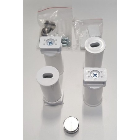 Kit de montage JALOUSI, 4pcs de supports, blanc
